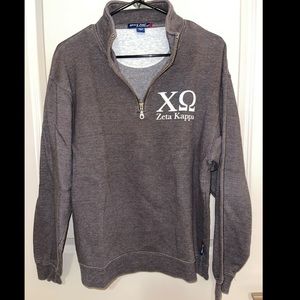 Chi Omega 3/4 zip up